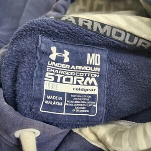 Under Armour Charged Cotton Storm Loose Cold Gear Pull-Over Hoodie Men's Size MD